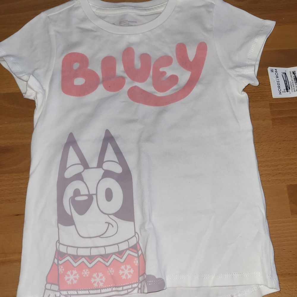 Nwt Girls Size 6Tucker + Tate Holiday Christmas Bluey Design Shirt